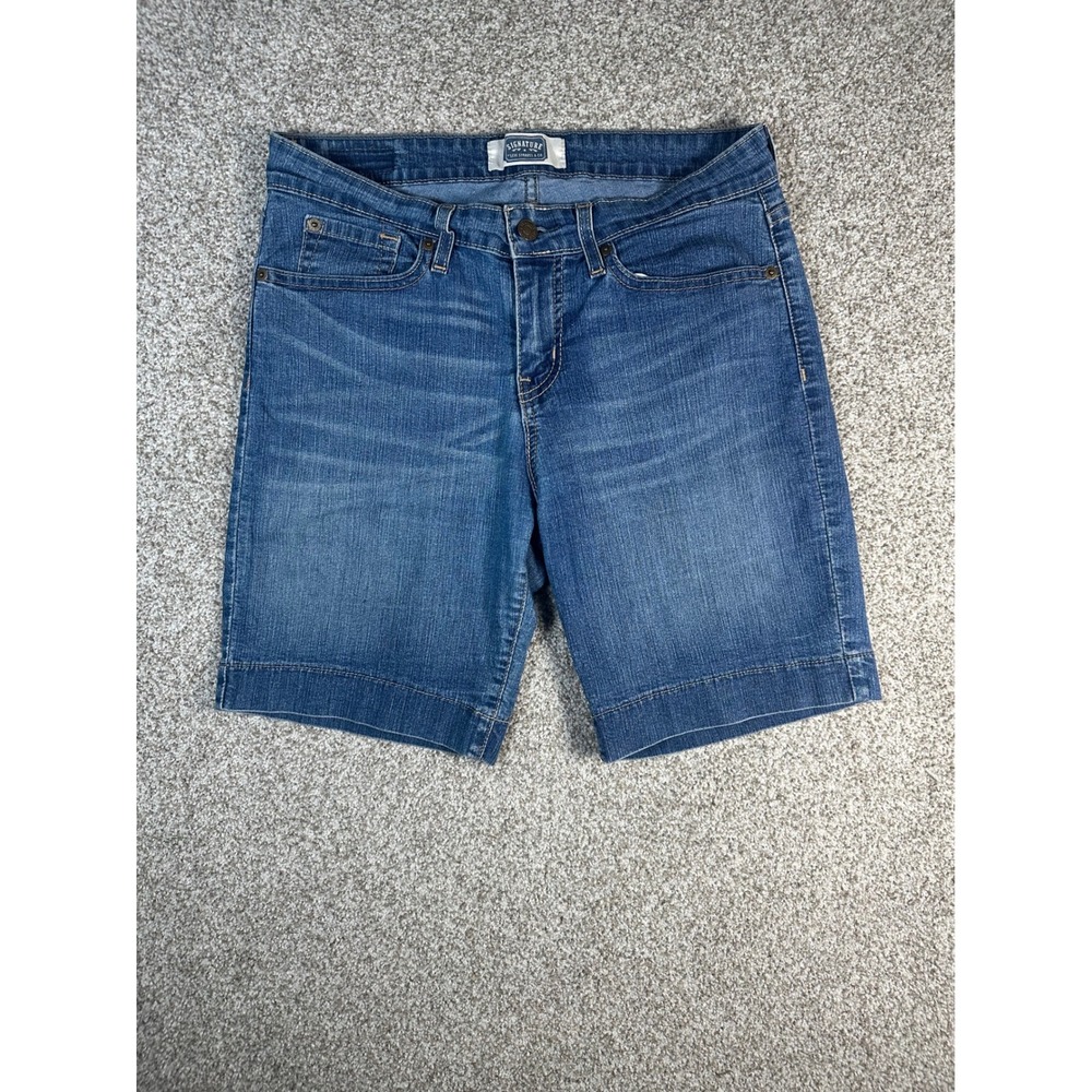 Levi Women's Denim Bermuda Shorts - Blue